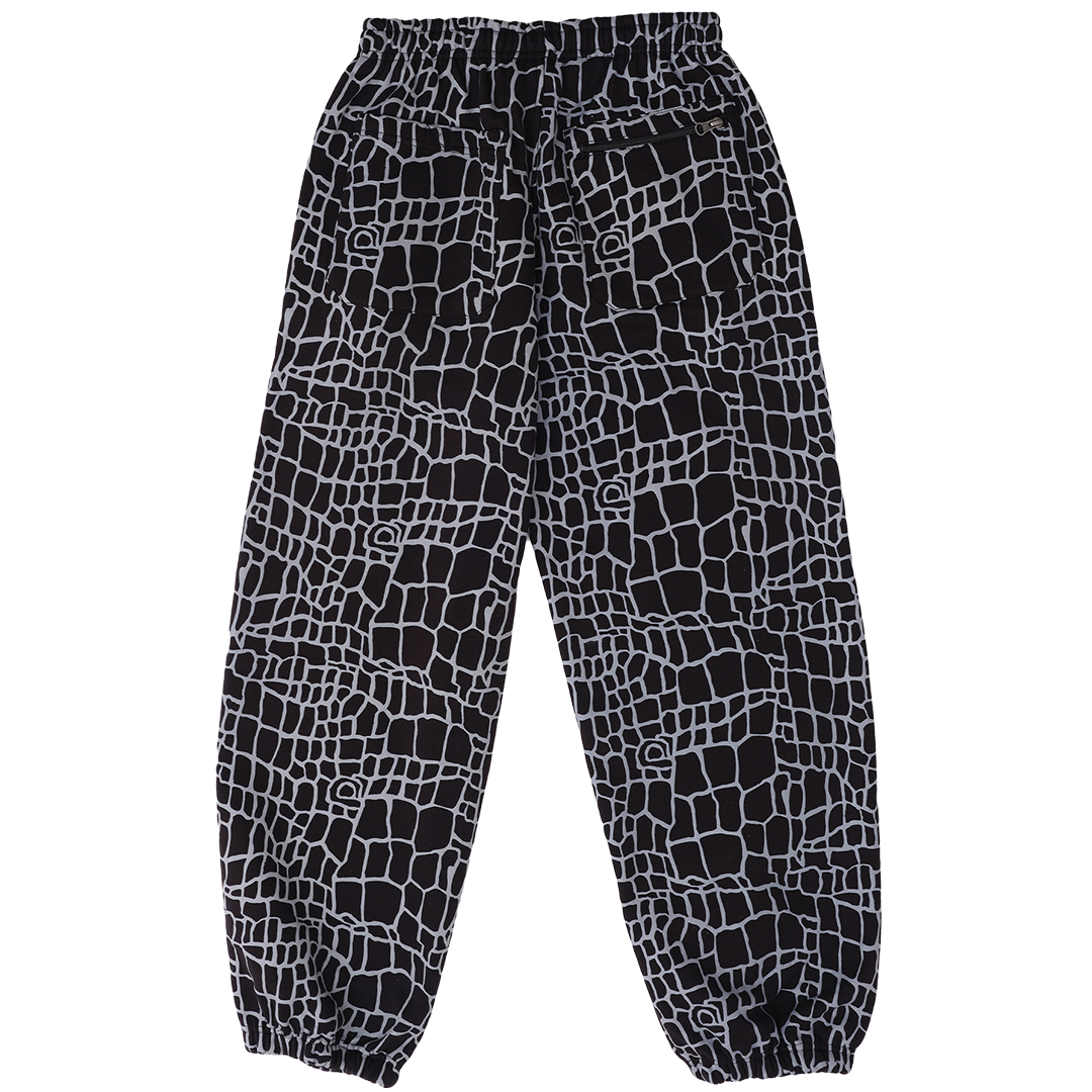 relaxed jogger - black croc
