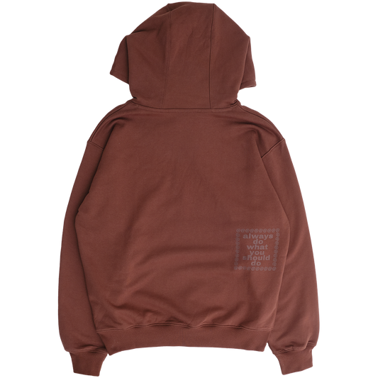 scribble @sun hoodie - brown