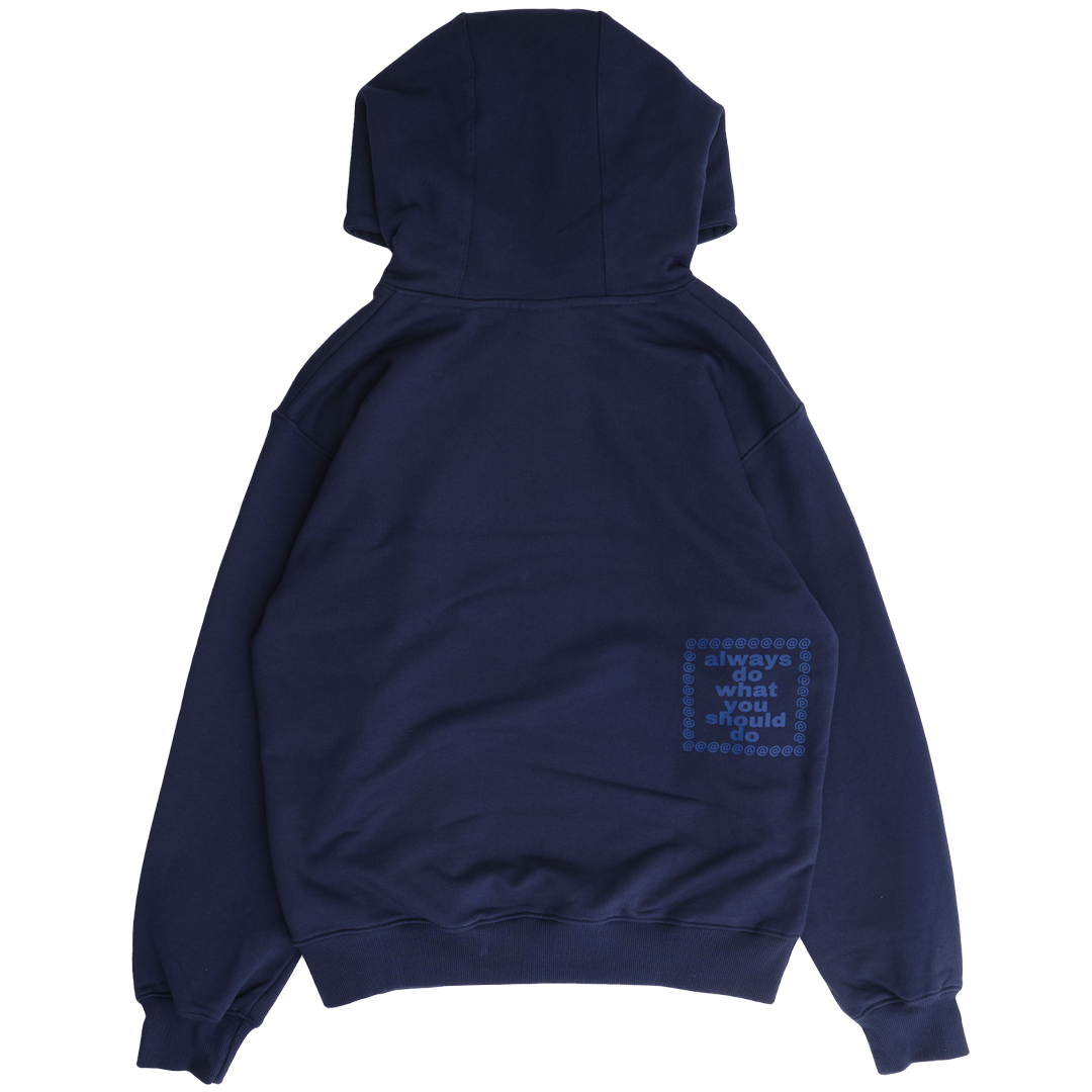 scribble @sun hoodie - navy