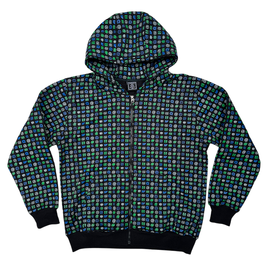 all over print @ zip up hoodie
