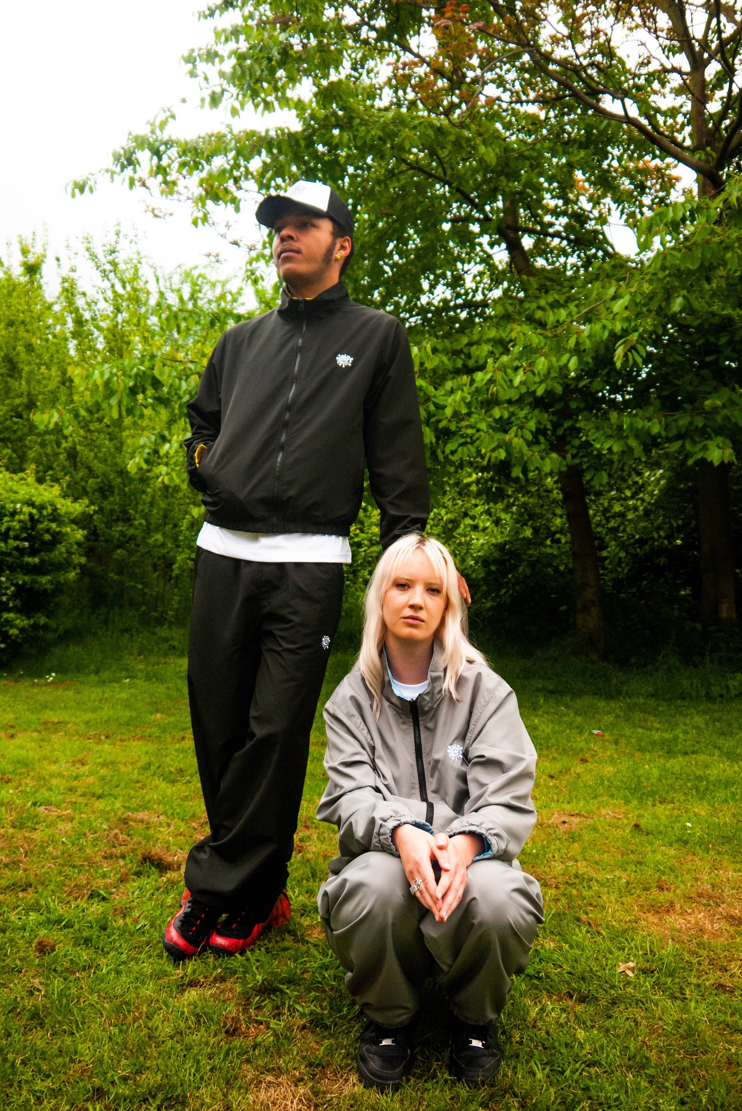 reversible track pant - black / yellow