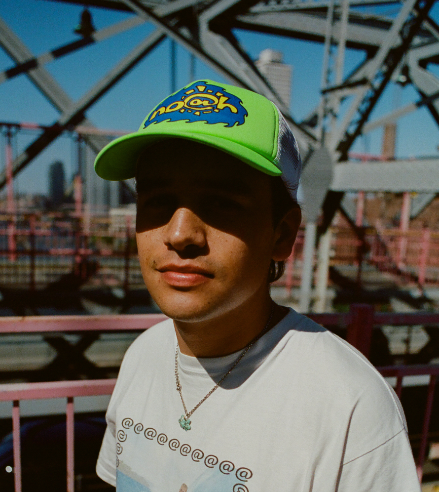 noah x adwysd -  green/blue/yellow trucker cap