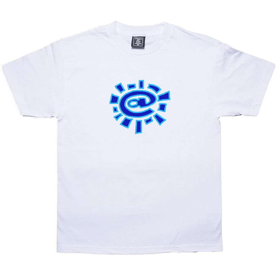 white @sun tshirt - blue / blue