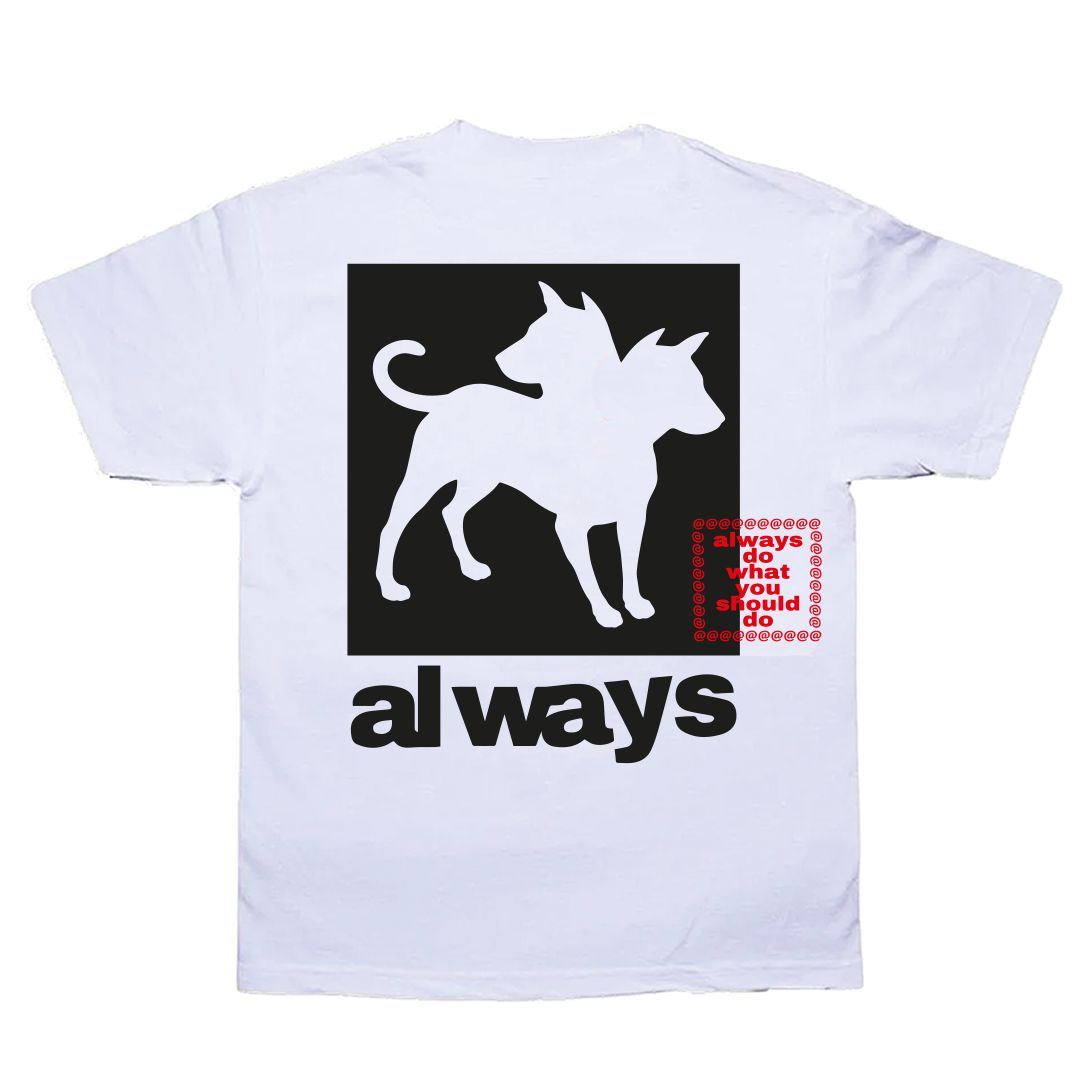 mambo dog tshirt - white