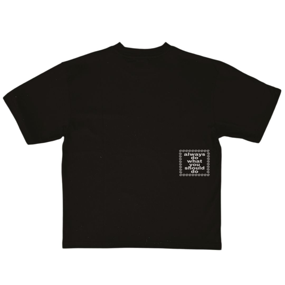 concrete solid @sun tshirt - black
