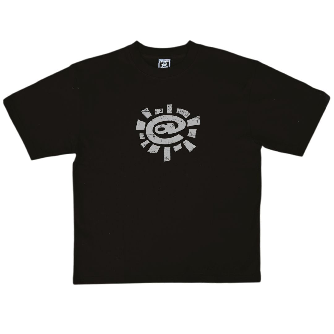 concrete solid @sun tshirt - black