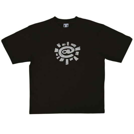 concrete solid @sun tshirt - black