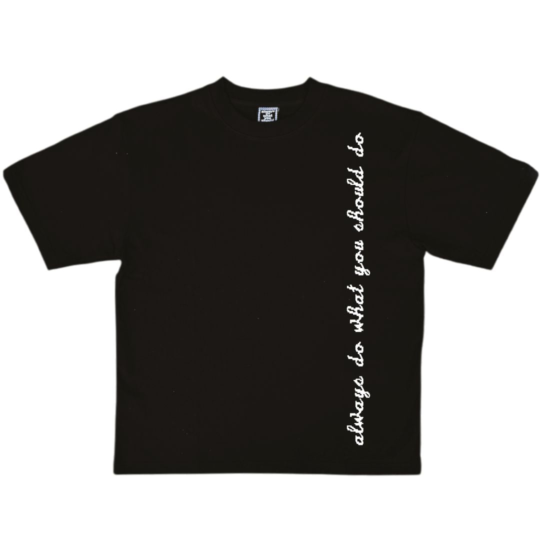 straight up tshirt - black