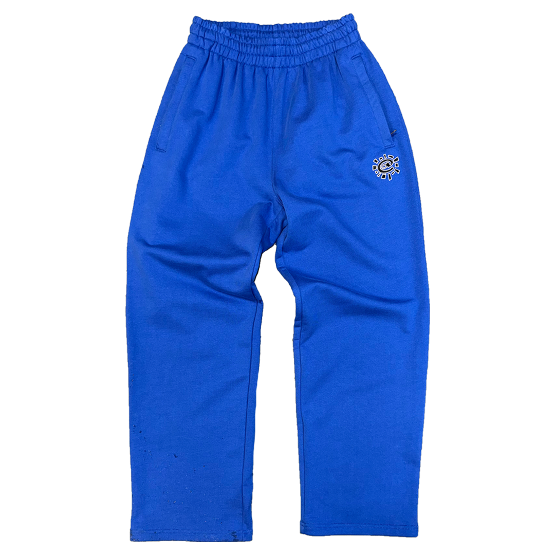 premium no cuff jogger - blue