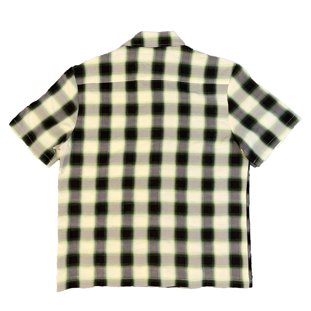 green plaid button up shirt - purple label