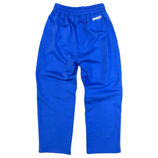 premium no cuff jogger - blue