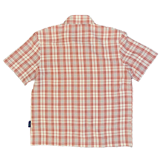 red plaid button up shirt - purple label