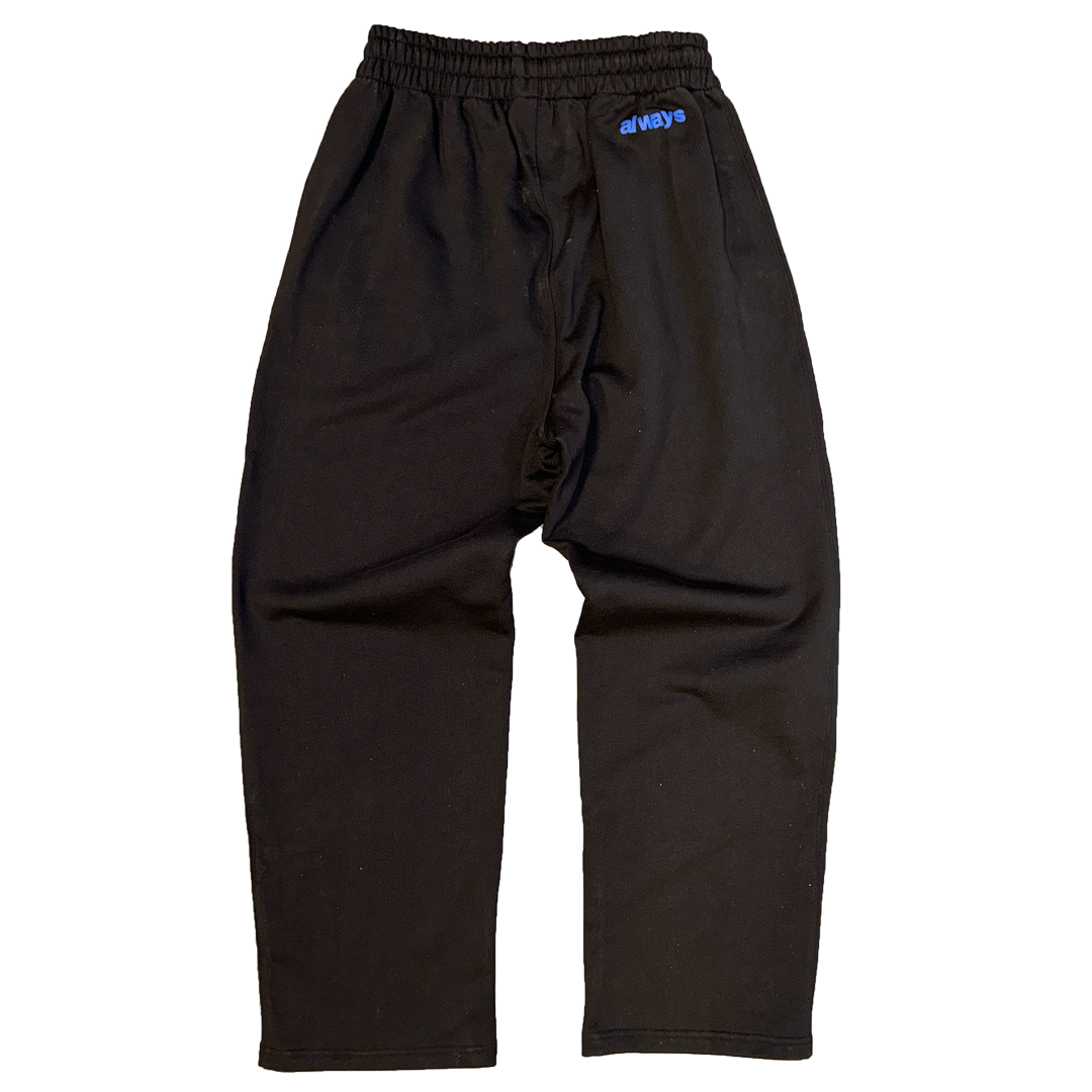 premium no cuff jogger - black