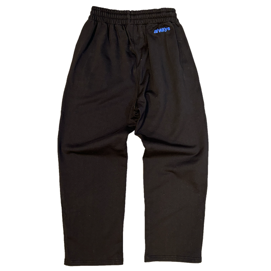 premium no cuff jogger - black