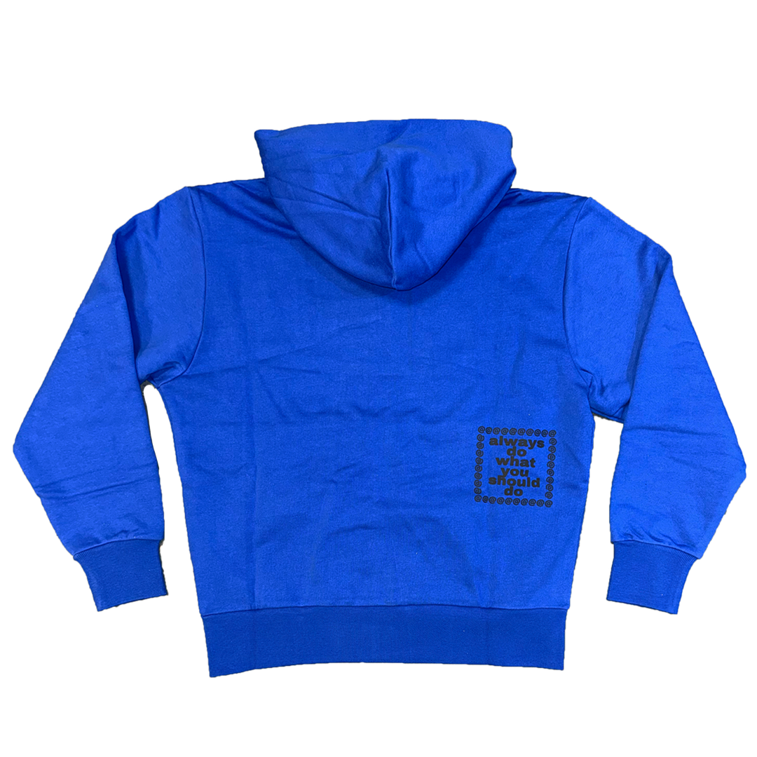 premium zip up hoodie - blue