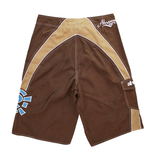 AI board shorts - brown / blue