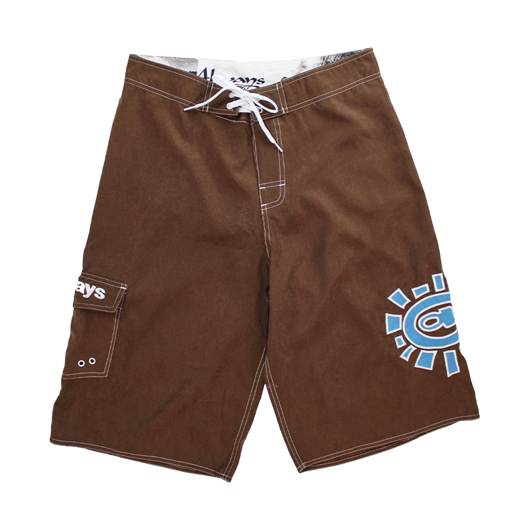 AI board shorts - brown / blue