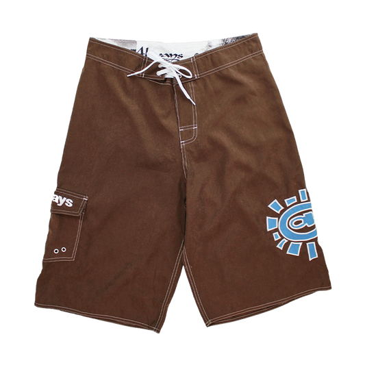 AI board shorts - brown / blue