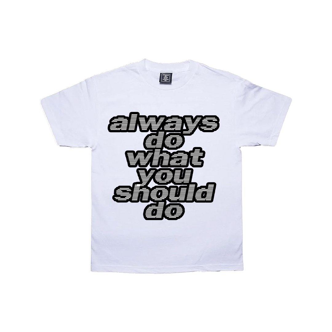 adwysd big print white t-shirt