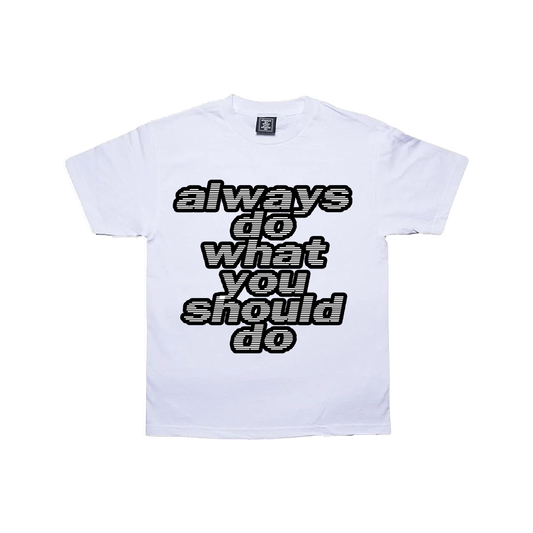 adwysd big print white t-shirt