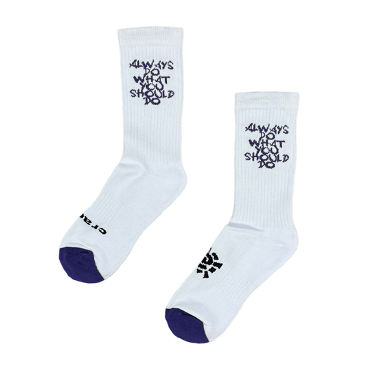 purple adwysd cohesive sock