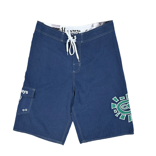 AI board shorts - navy / silver