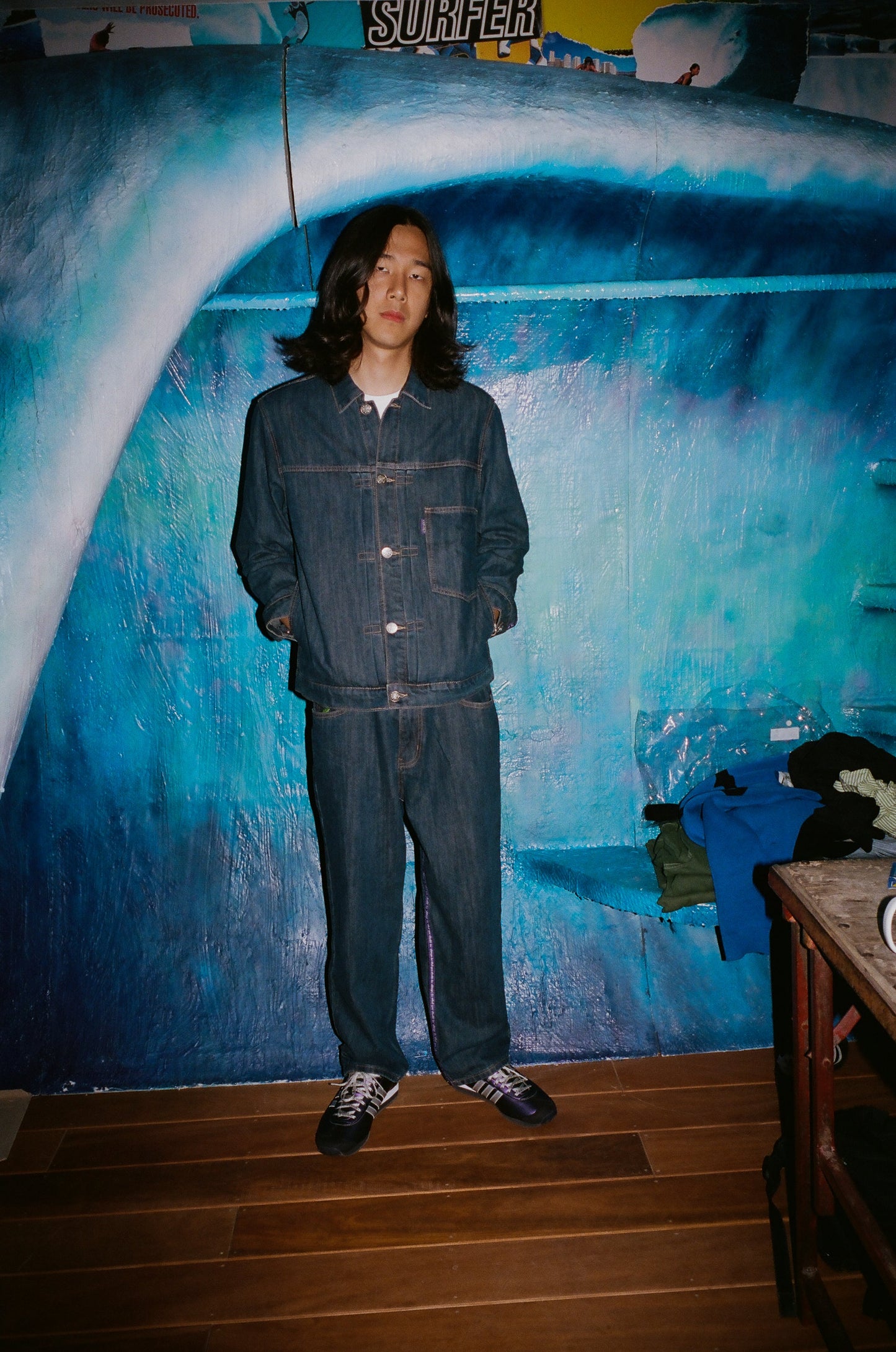 nigo purple label denim jacket