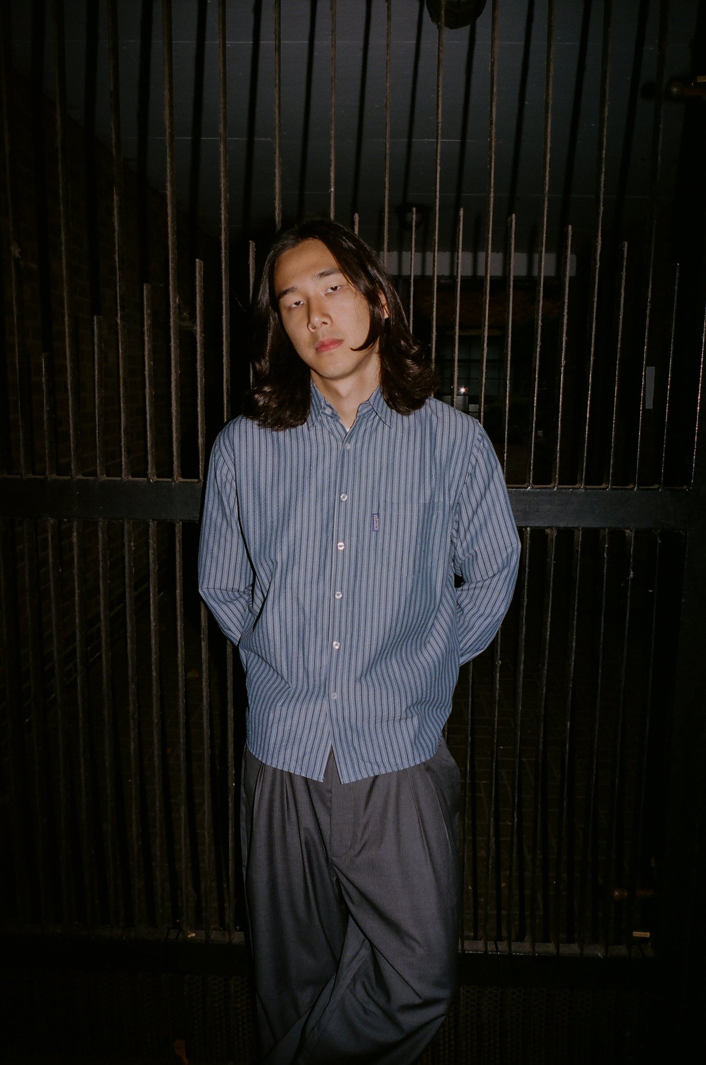 business leisure longsleeve shirt - navy