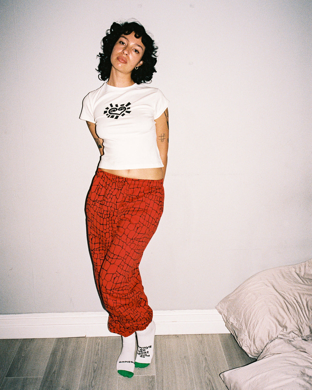 relaxed jogger - red croc