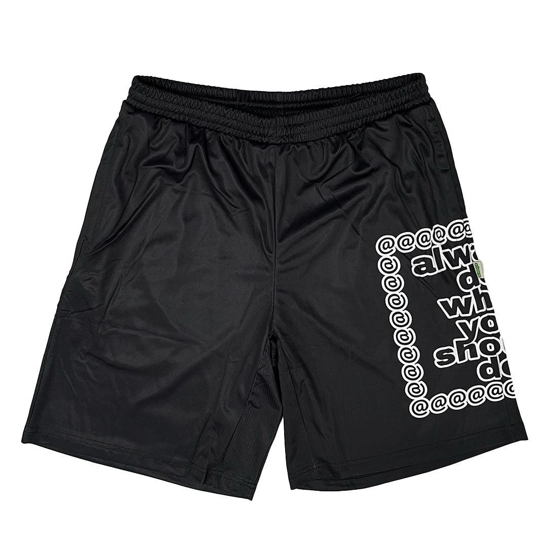 black court shorts - big adwysd