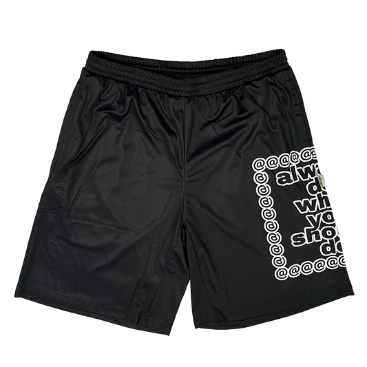 black court shorts - big adwysd