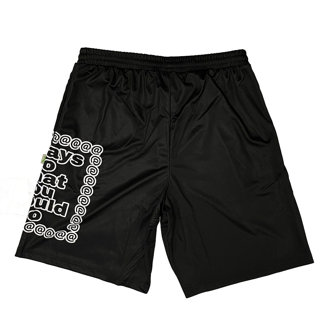 black court shorts - big adwysd