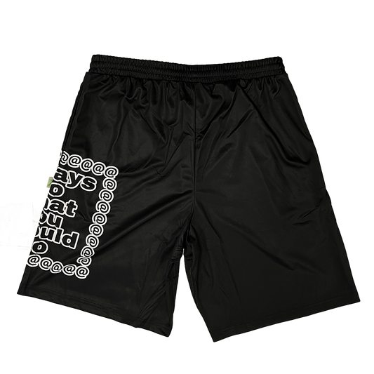 black court shorts - big adwysd