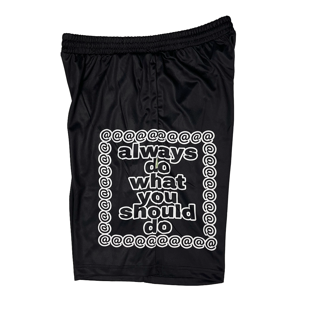 black court shorts - big adwysd
