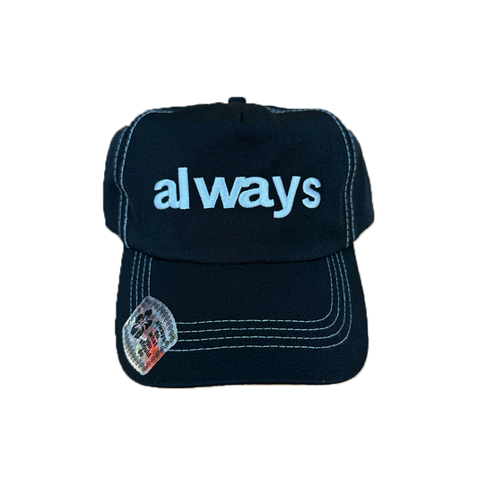 nylon always up cap black