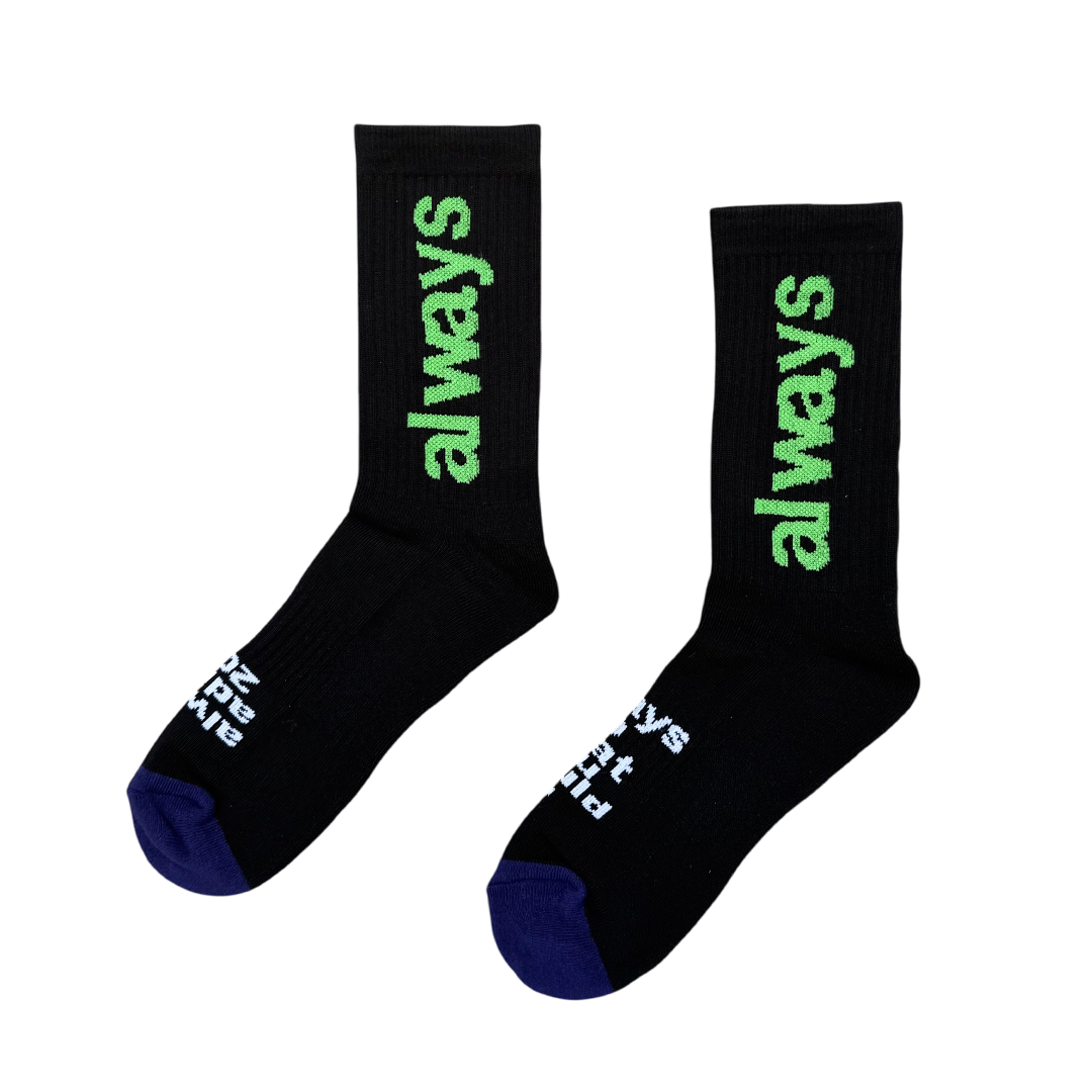 always up sock - black