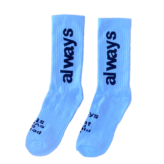 always up sock - white