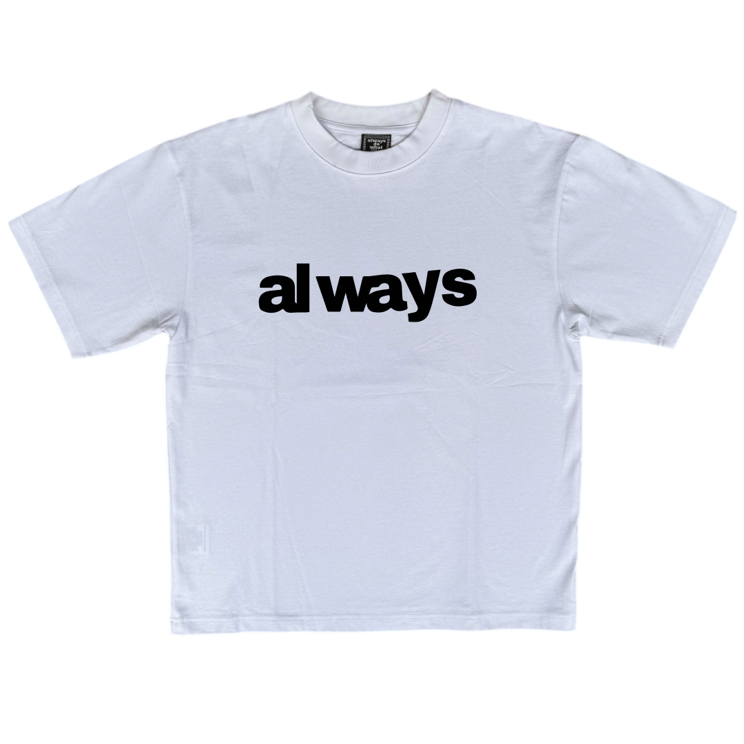 always up pro model tshirt - white
