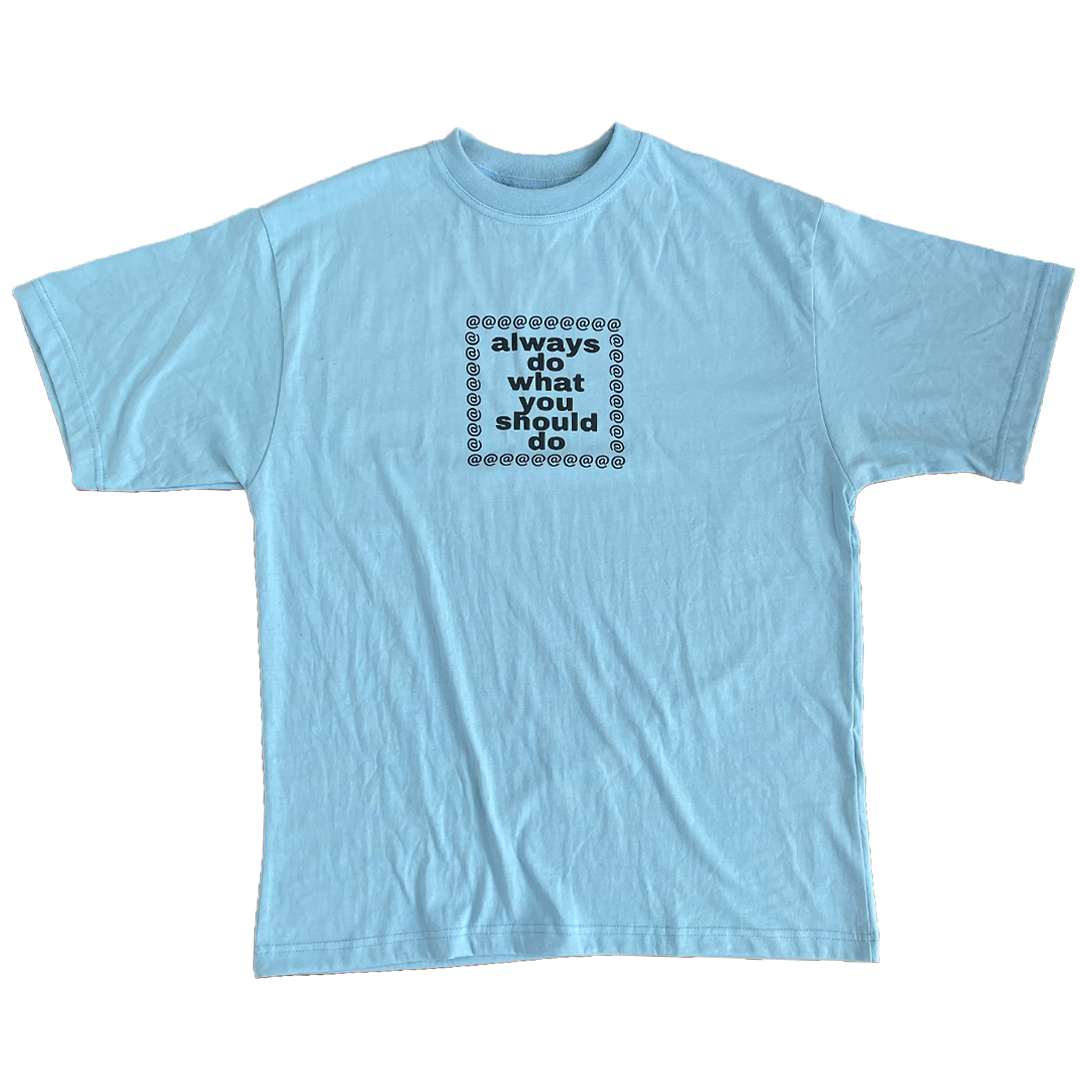 adwysd logo tshirt - baby blue