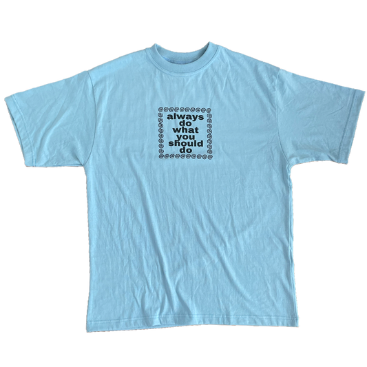 adwysd logo tshirt - baby blue