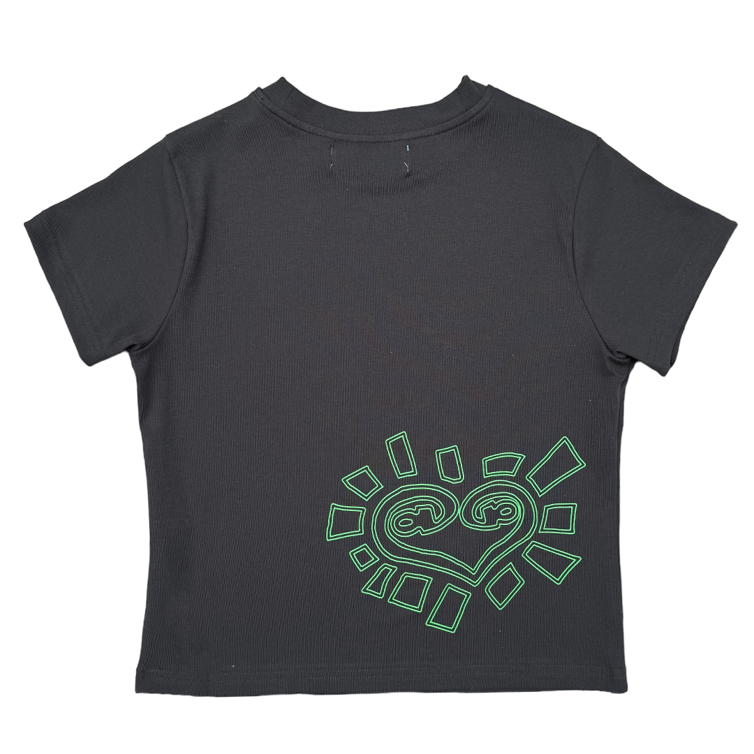 mikami baby tee - mouse grey