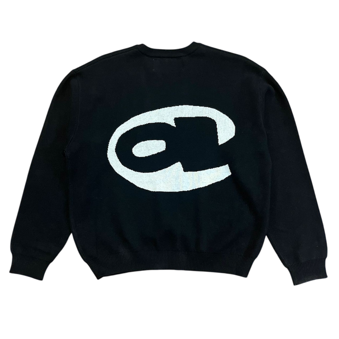 aye knitted jumper - black