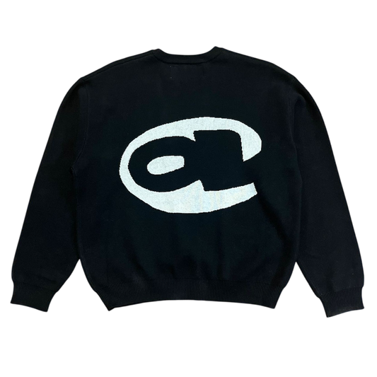 aye knitted jumper - black