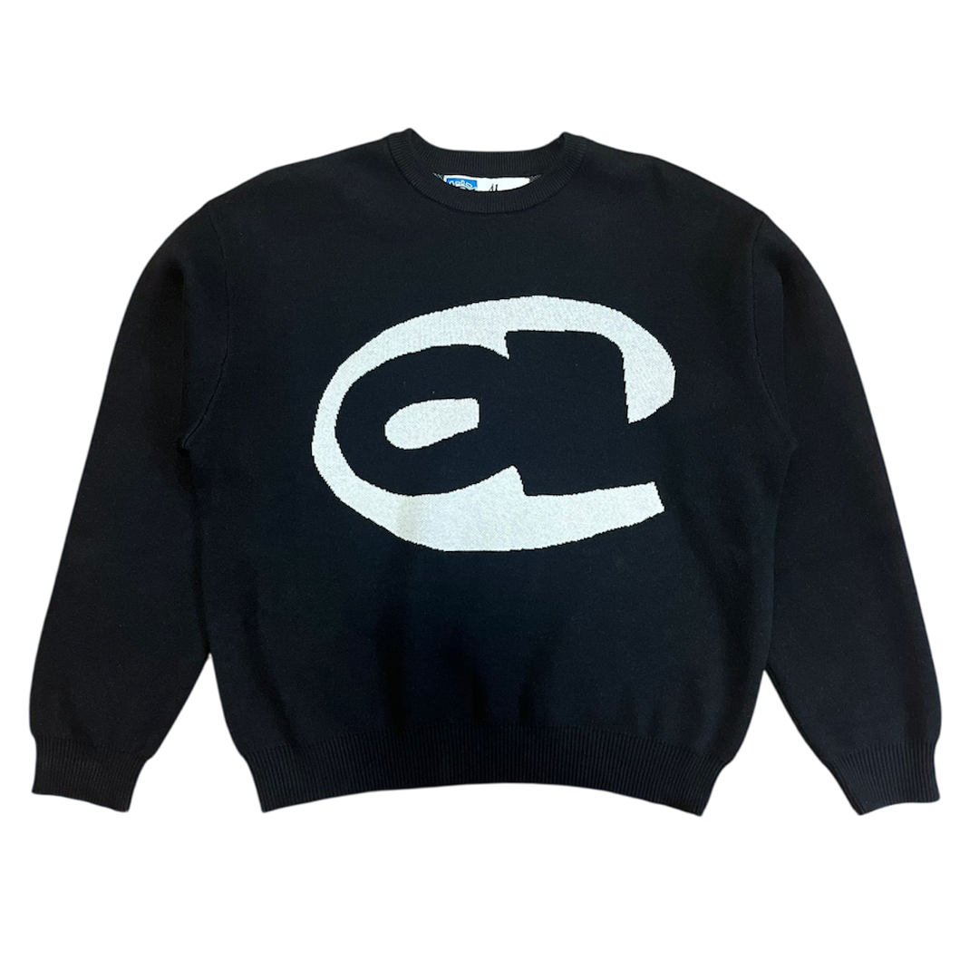 aye knitted jumper - black
