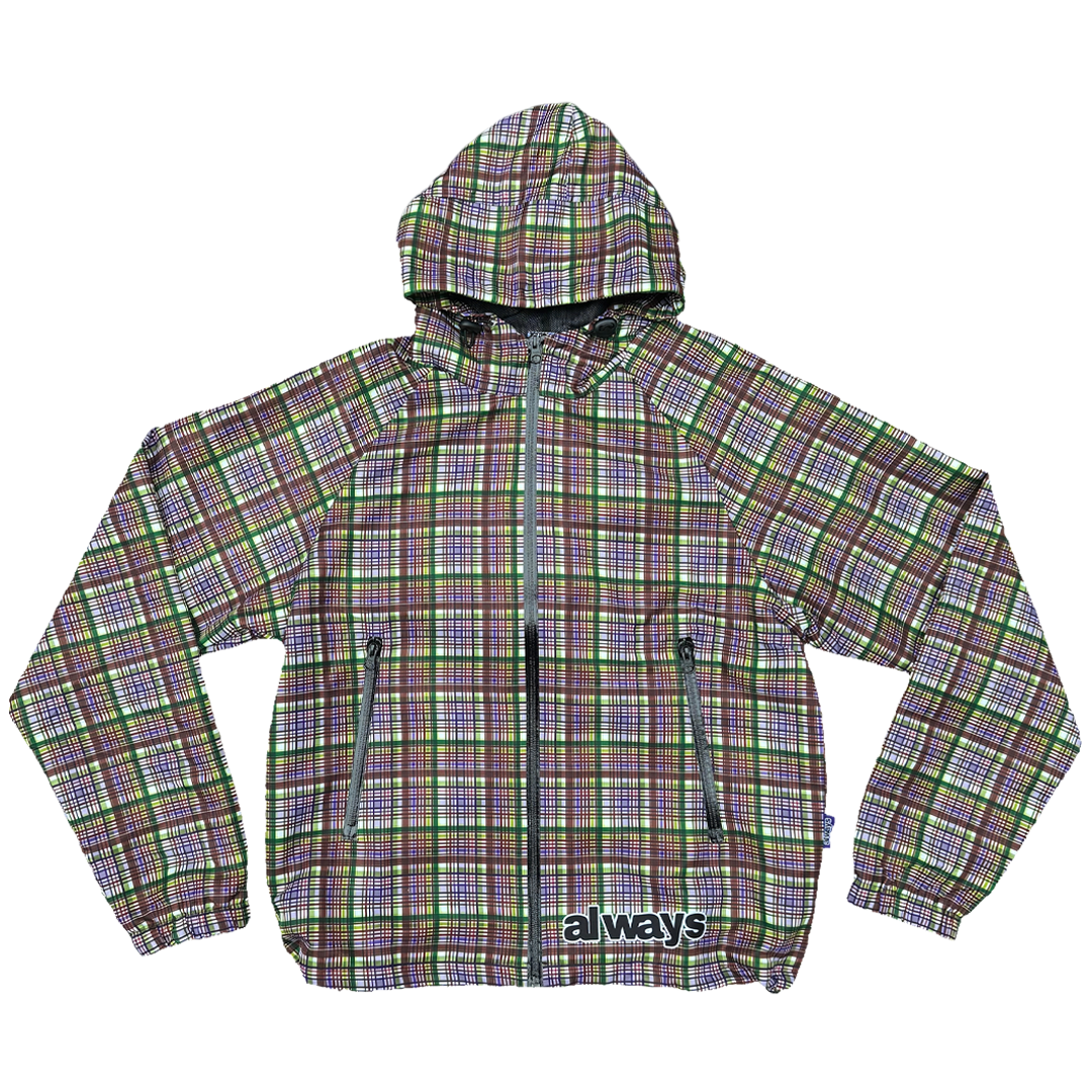 bandemic jacket - purple/brown/green