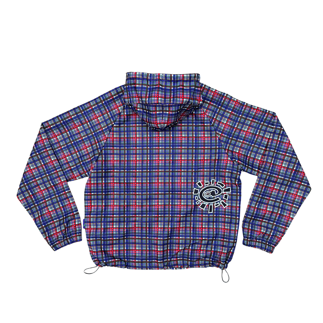 bandemic jacket - blue/red/white