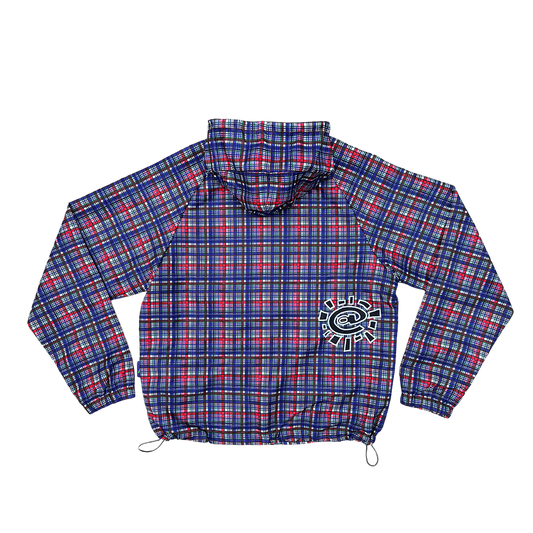 bandemic jacket - blue/red/white