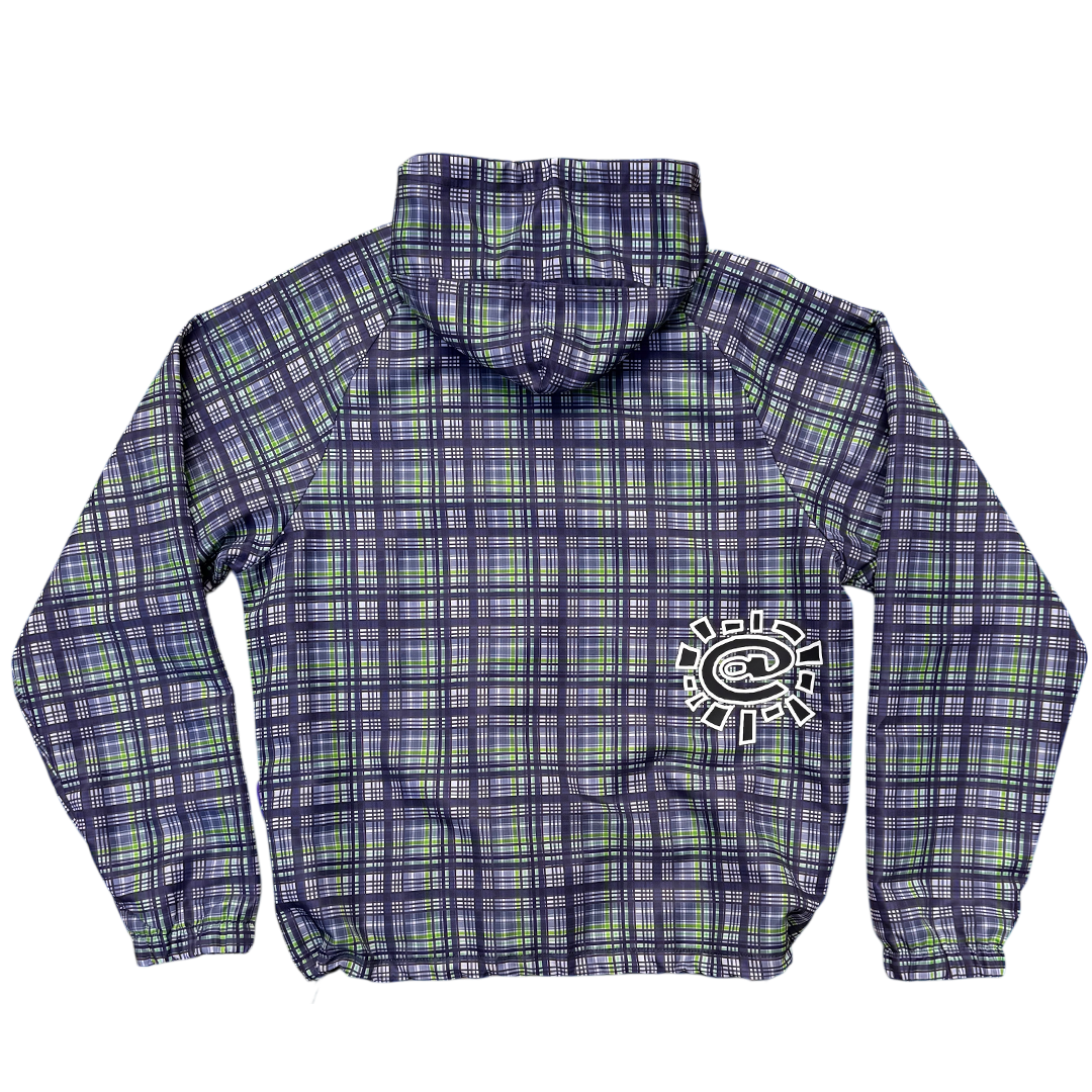 plaid bandemic jacket - green / navy