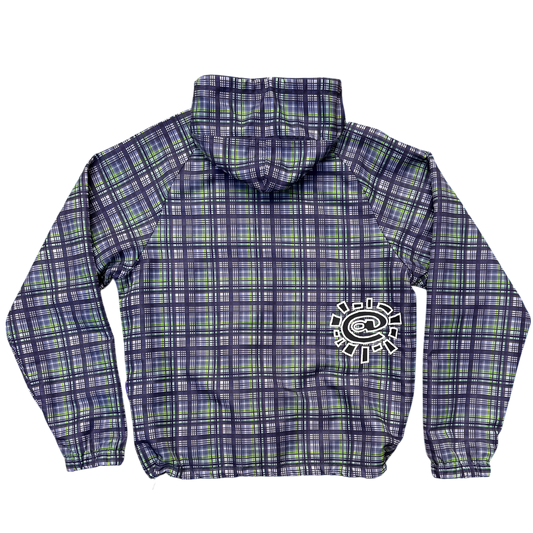 plaid bandemic jacket - green / navy
