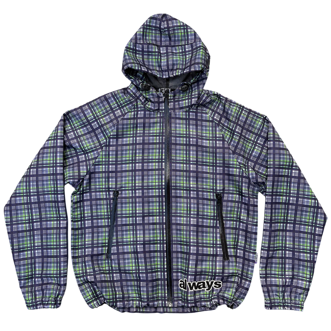 plaid bandemic jacket - green / navy